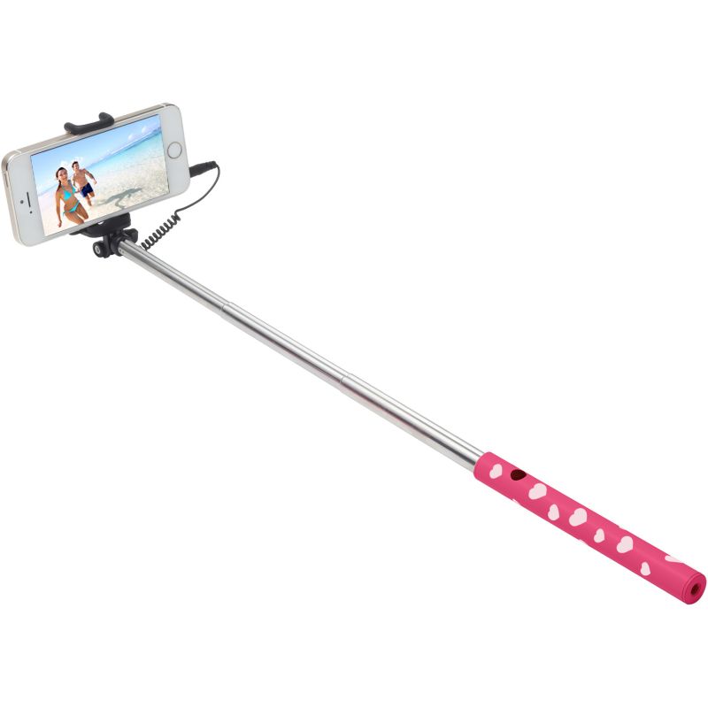 Aksesorë ultron Selfie-Stick Hot Shot Heart - Rozë/Bardhë