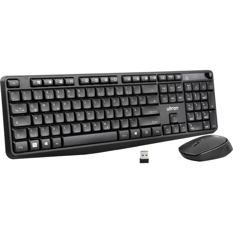 Combo (Tastierë & Maus ) Ultron UMC‑300 Wireless 2‑in‑1 Set - Zezë - Figura 4