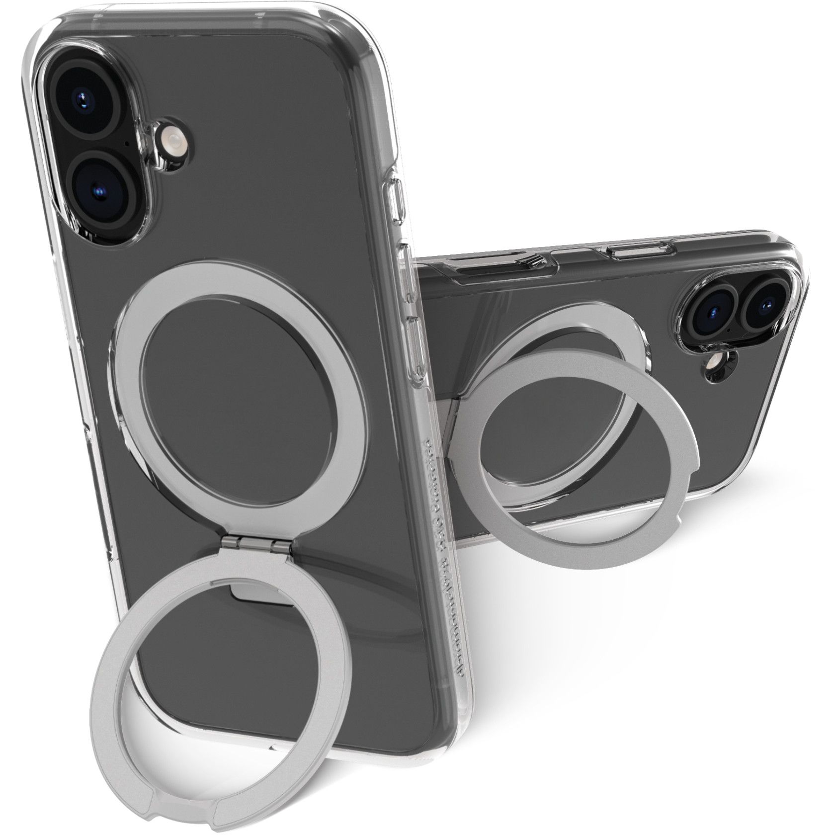 Mbrojtëse dbramante Iceland Ultra D3O me MagSafe Kickstand për iPhone 16 – Transparente - Figura 2
