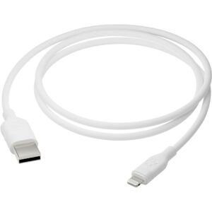 Kabllo dbramante USB‑A → Lightning MFi 1.2m – Bardhë