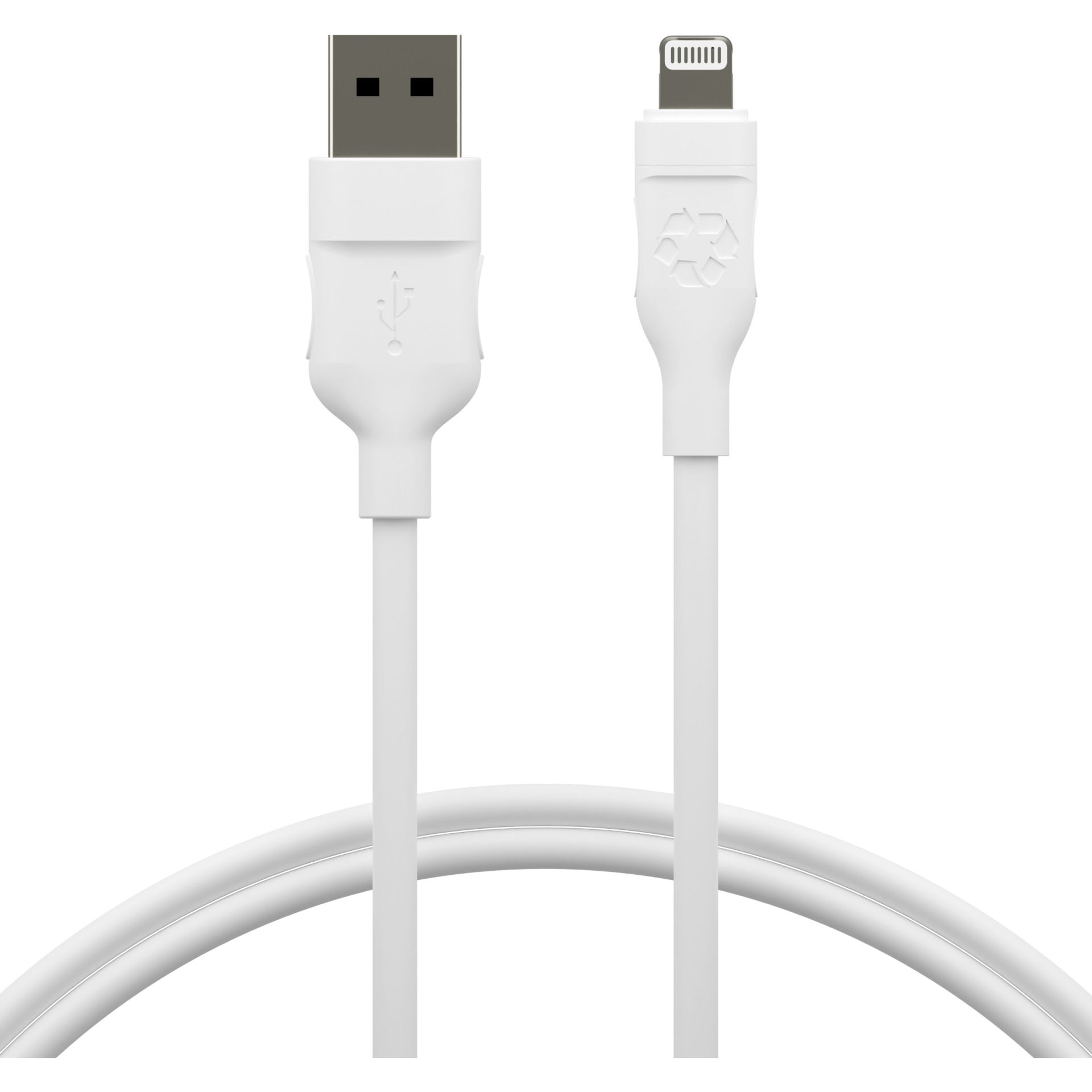 Kabllo dbramante USB‑A → Lightning MFi 1.2m – Bardhë - Figura 3
