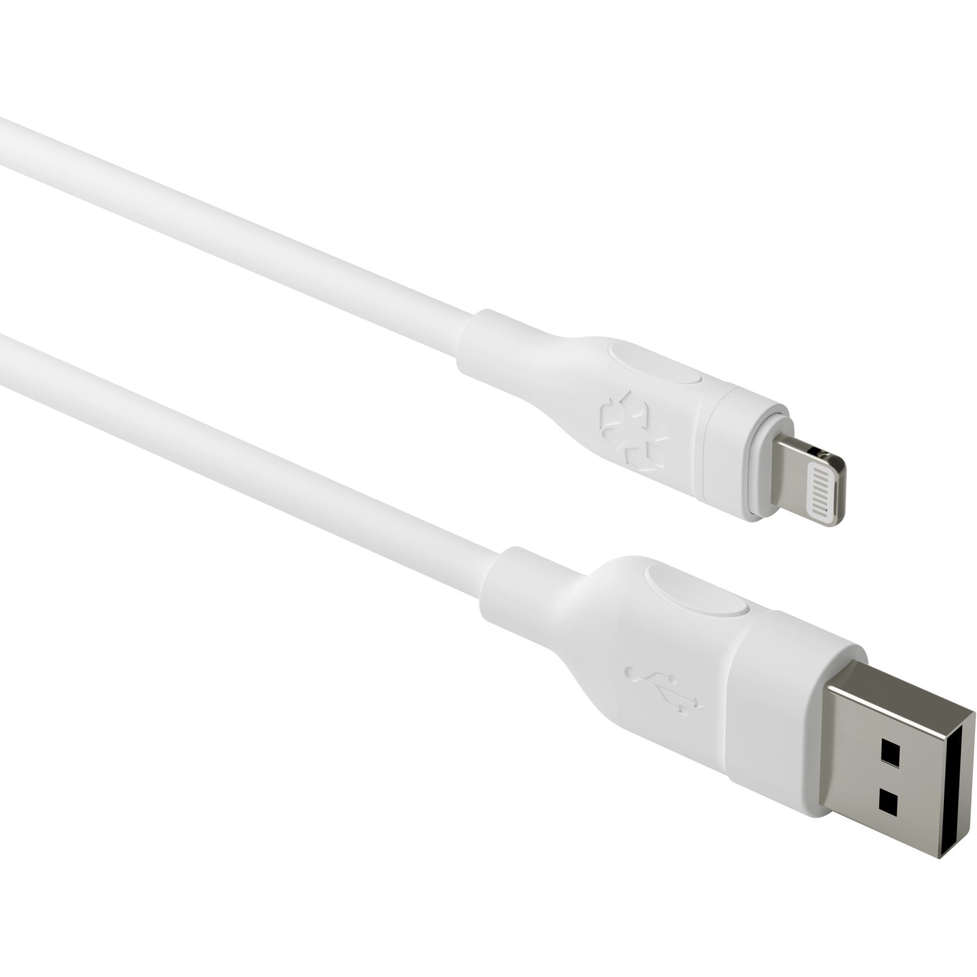 Kabllo dbramante USB‑A → Lightning MFi 1.2m – Bardhë - Figura 4