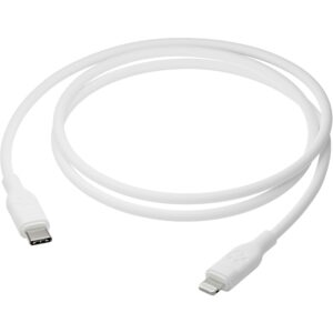Kabllo dbramante USB‑C → Lightning MFi 1.2m – Bardhë