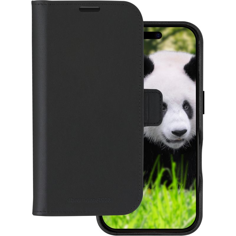 Aksesorë për telefon dbramante LYNGE MagSafe Apple iPhone 16 Plus / Protective Cover / Wallet Case - Zezë