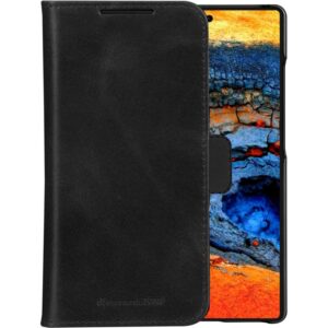 Aksesorë për telefon dbramante LYNGE Samsung Galaxy S25 Ultra / Protective Cover/ Wallet Case - Zezë