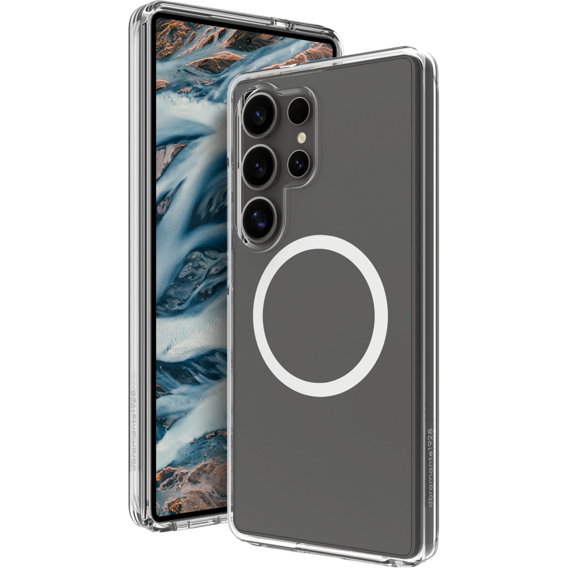 Aksesorë për telefon dbramante Iceland Pro QI2 për Galaxy S25 Ultra – Transparente