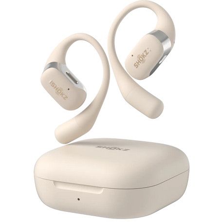 Kufje pa kabllo Shokz OpenFit Wireless Earbuds - Bezhë - Figura 2