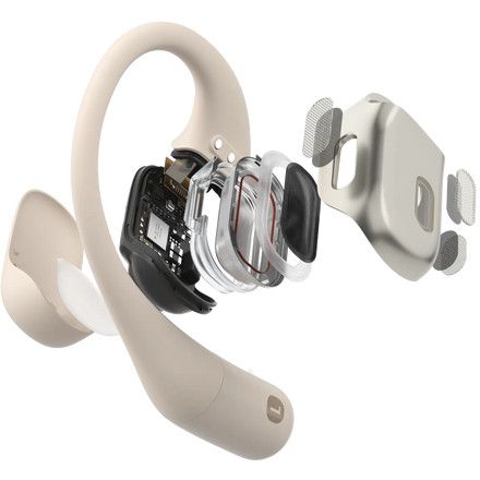Kufje pa kabllo Shokz OpenFit Wireless Earbuds - Bezhë - Figura 3