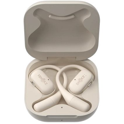 Kufje pa kabllo Shokz OpenFit Wireless Earbuds - Bezhë - Figura 4