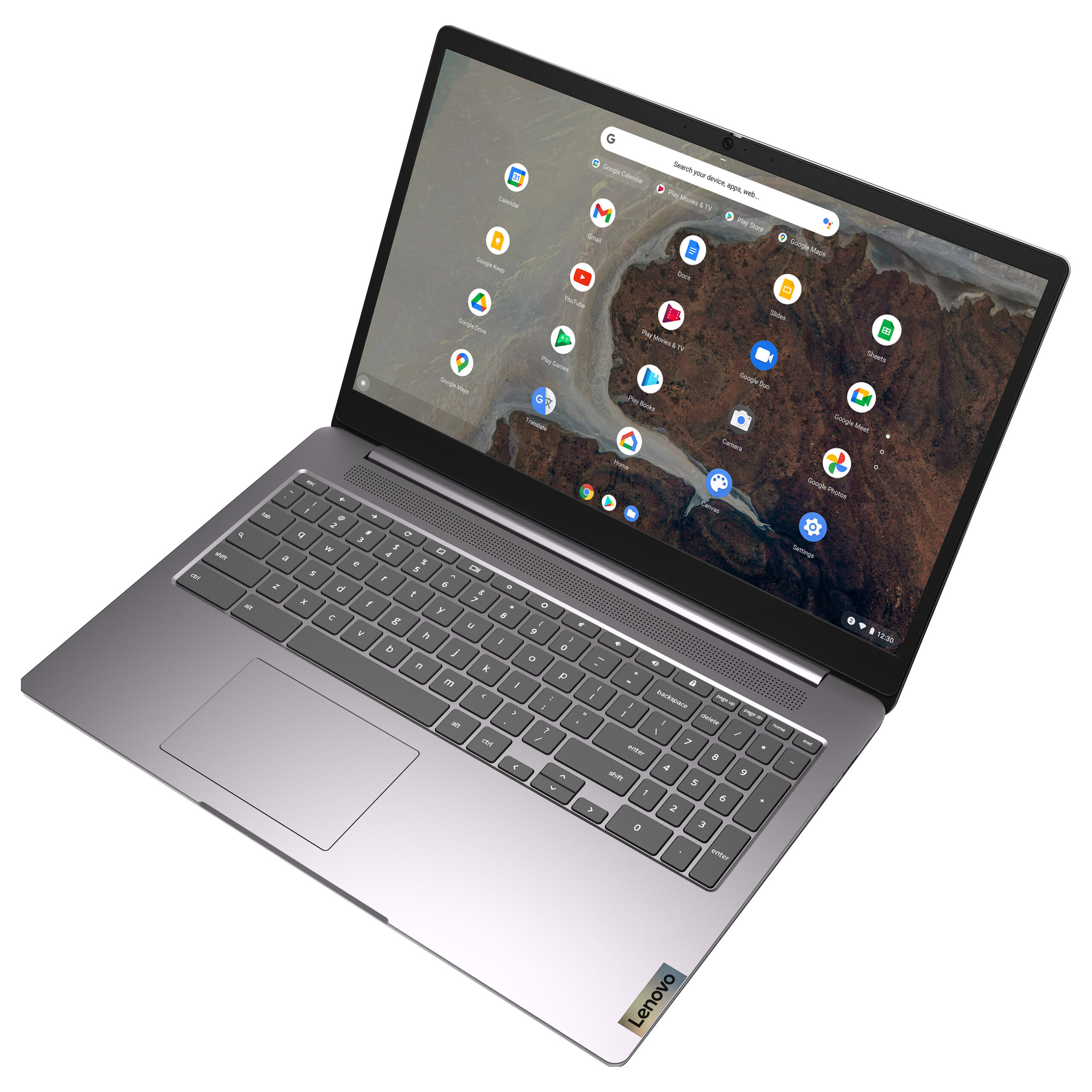 Laptop Lenovo IdeaPad 3 Chromebook 82N4002WGE / Intel Pentium Silver N6000 / 8GB LPDDR4x / 128GB / 15.6" Full HD IPS LED / UHD Graphics / DE - Gri - Figura 2