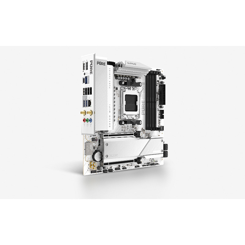 Pllakë Amë AMD AM5 Sapphire PURE B850M WIFI / DDR5 / mATX / HDMI+DP