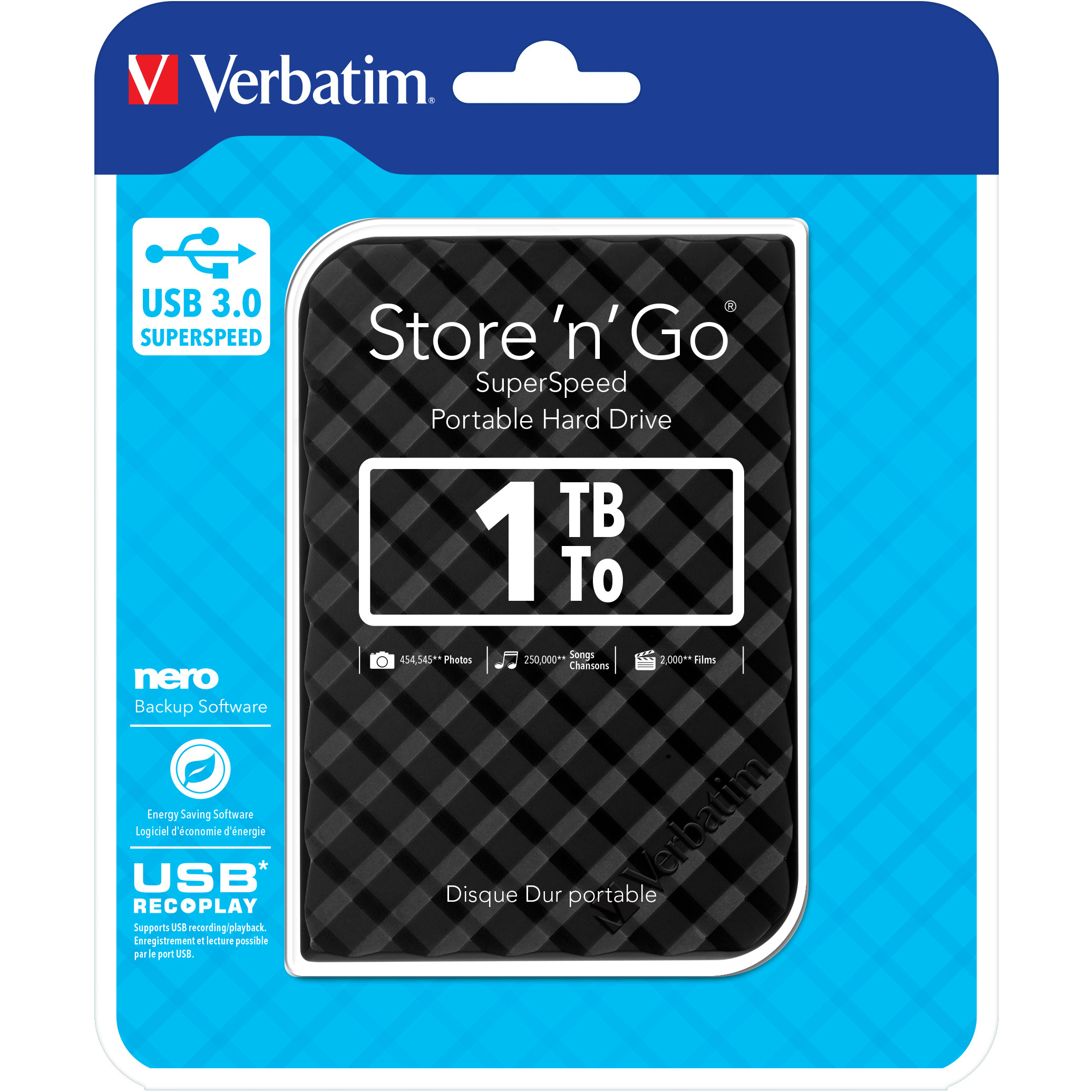 HDD e Jashtme Verbatim Store'n Go Gen2 1TB External / 2.5" (6.3cm) / USB 3.0 - Zezë - Figura 5