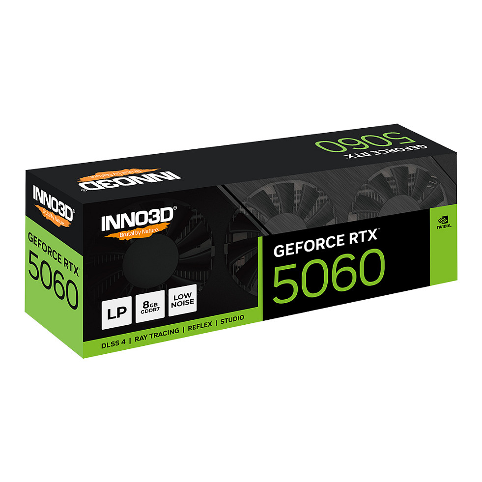 Kartelë Grafike Nvidia Inno3D RTX 5060 8GB X3 LP GDDR7 3 Fan – Zezë - Figura 3