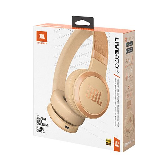 Kufje pa Kabllo JBL Live 670 NC Bluetooth On-Ear – Sandstone - Figura 2