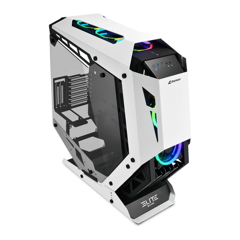 Kasë Midi Sharkoon ELITE SHARK CA700 – Zezë/Bardhë - Figura 4