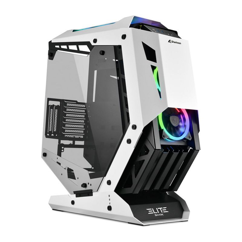Kasë Midi Sharkoon ELITE SHARK CA700 – Zezë/Bardhë