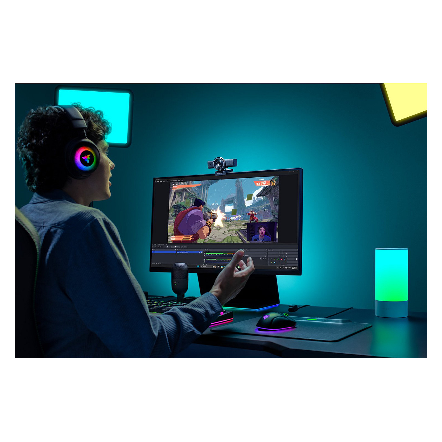 Webcam Razer Kiyo V2 X Full HD 1080p USB - Zezë - Figura 5