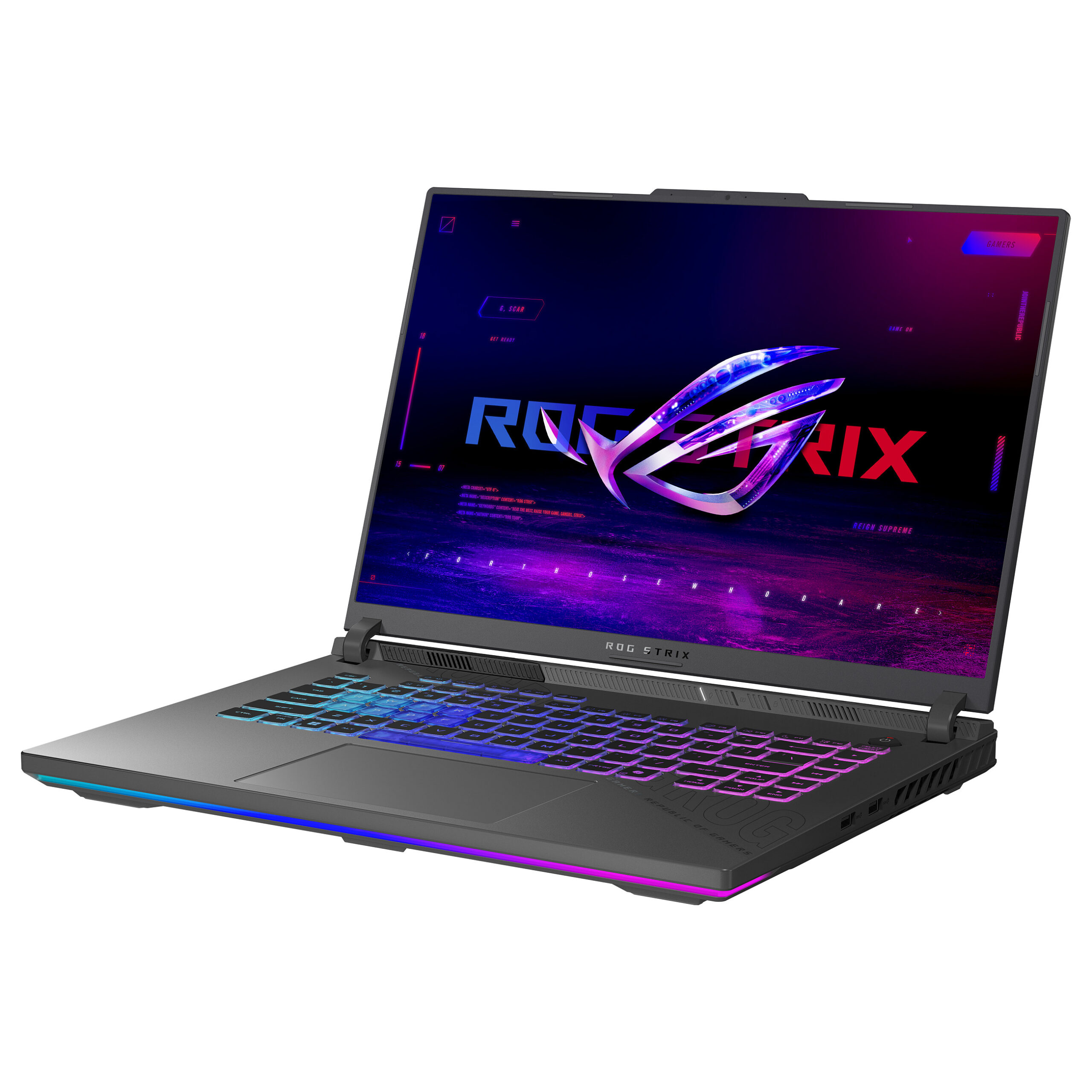 Laptop Gaming ASUS ROG Strix G16 / Ryzen 9 8940HX / 32GB DDR5 / 1TB / 16" WUXGA IPS / RTX 5070 Ti 12GB - Zezë/Gri - Figura 2