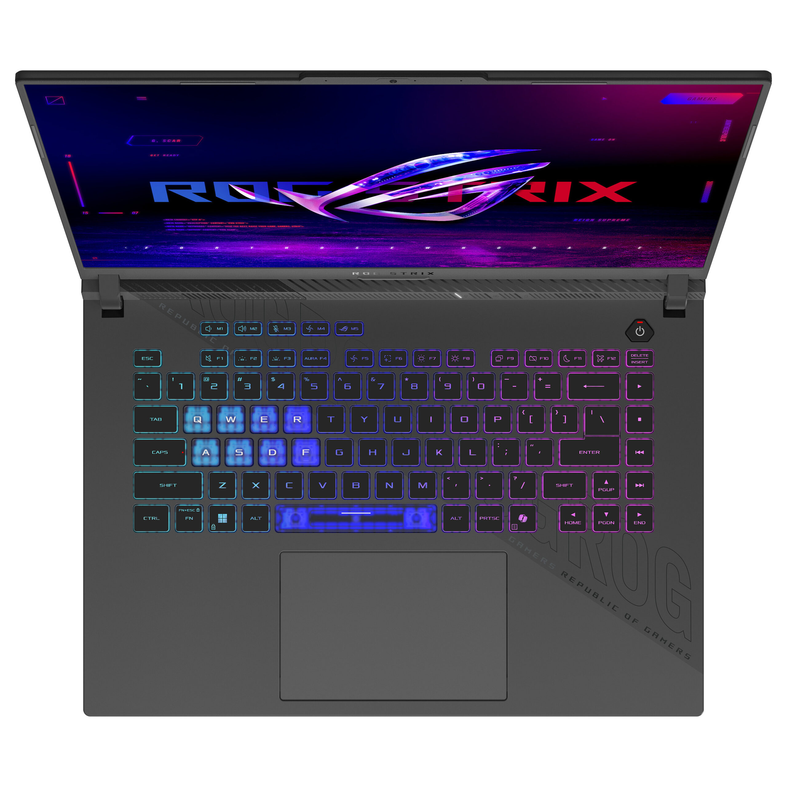 Laptop Gaming ASUS ROG Strix G16 / Ryzen 9 8940HX / 32GB DDR5 / 1TB / 16" WUXGA IPS / RTX 5070 Ti 12GB - Zezë/Gri - Figura 4