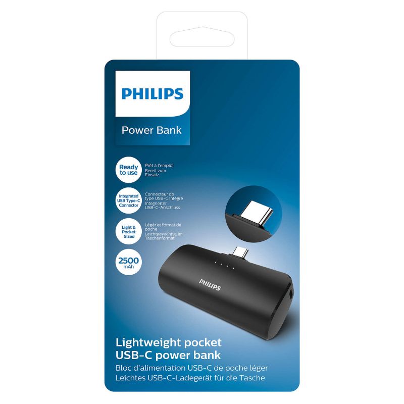 Powerbank Philips / 2500 mAh – with USB‑C Connector - Zezë - Figura 2