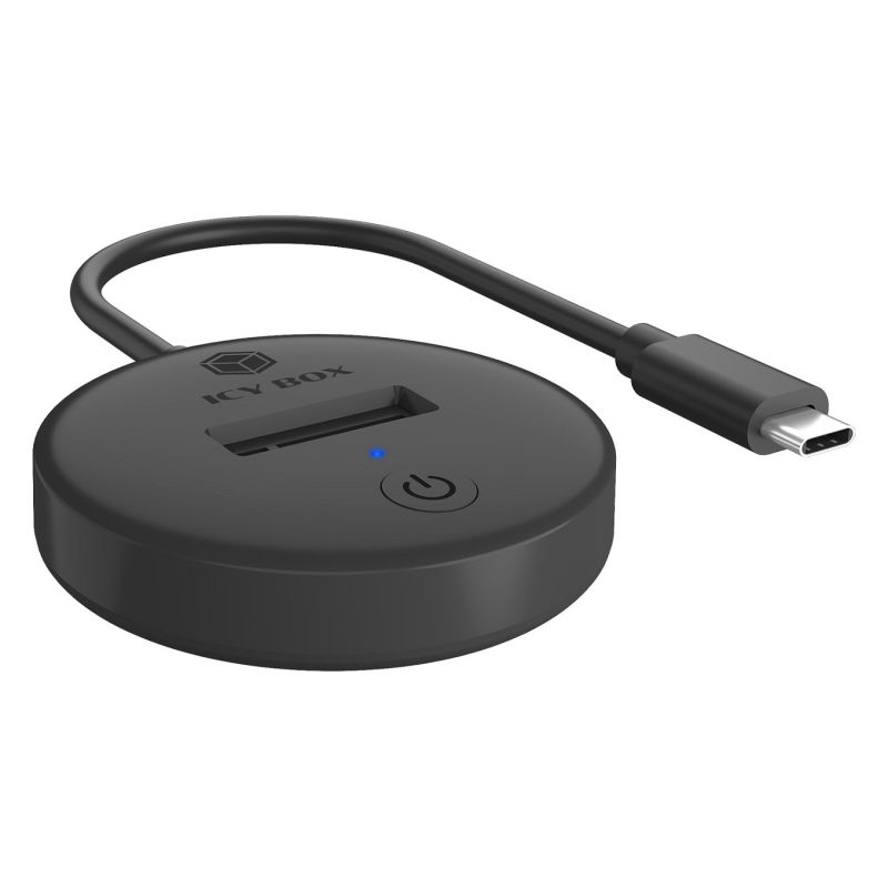 Docking Station për SSD IcyBox NVMe & SATA M.2 – Zezë