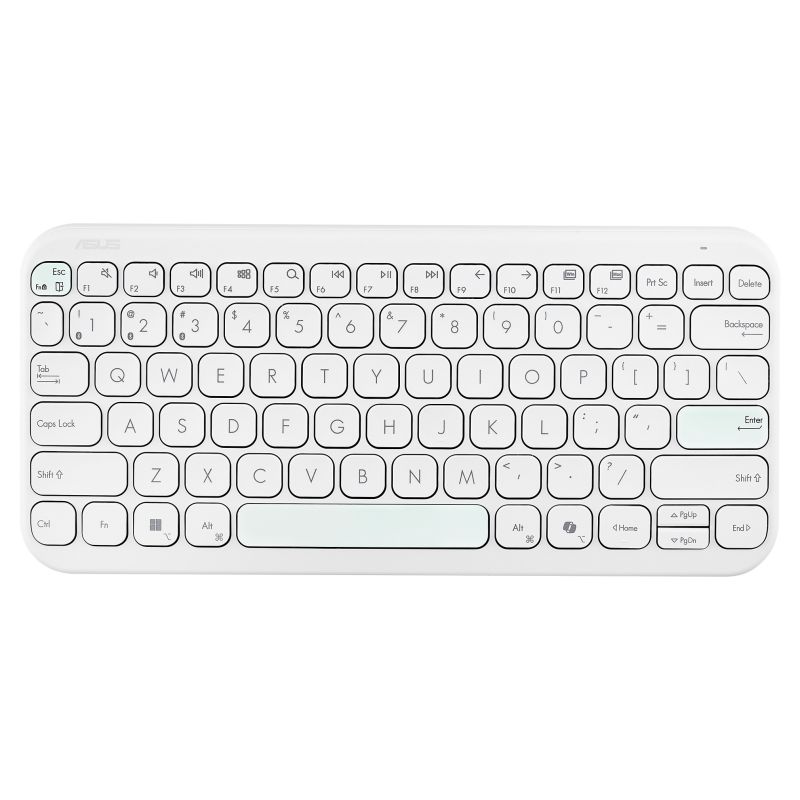 Tastierë pa Kabllo ASUS Marshmallow KW100 / QWERTZ – Bardhë