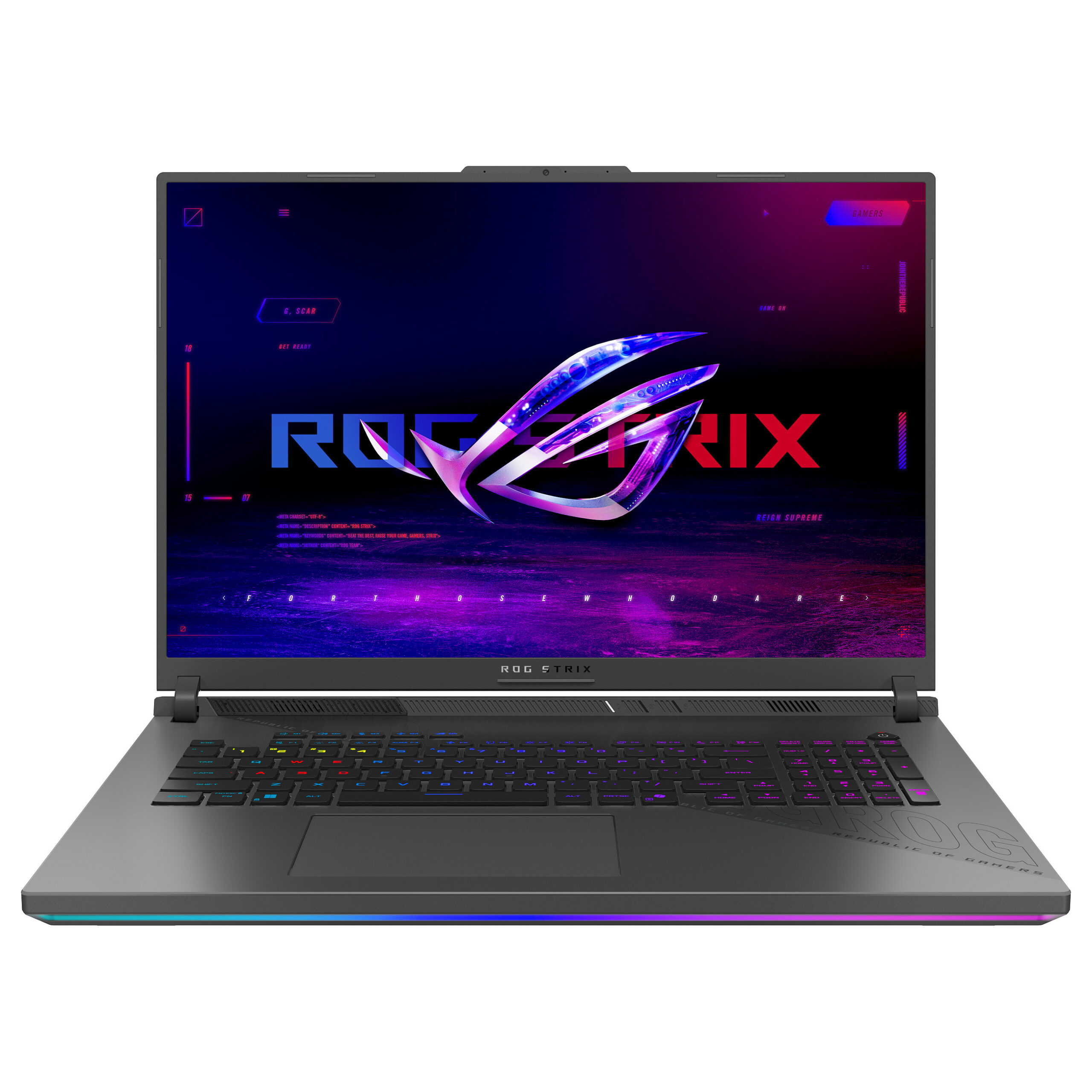 Laptop Gaming ASUS ROG Strix G18 G814FP-S9006W / R9-9955HX / 32GB DDR5 / 1TB / 18" WQXGA IPS AG 240Hz / RTX 5070 - Gri e Errët