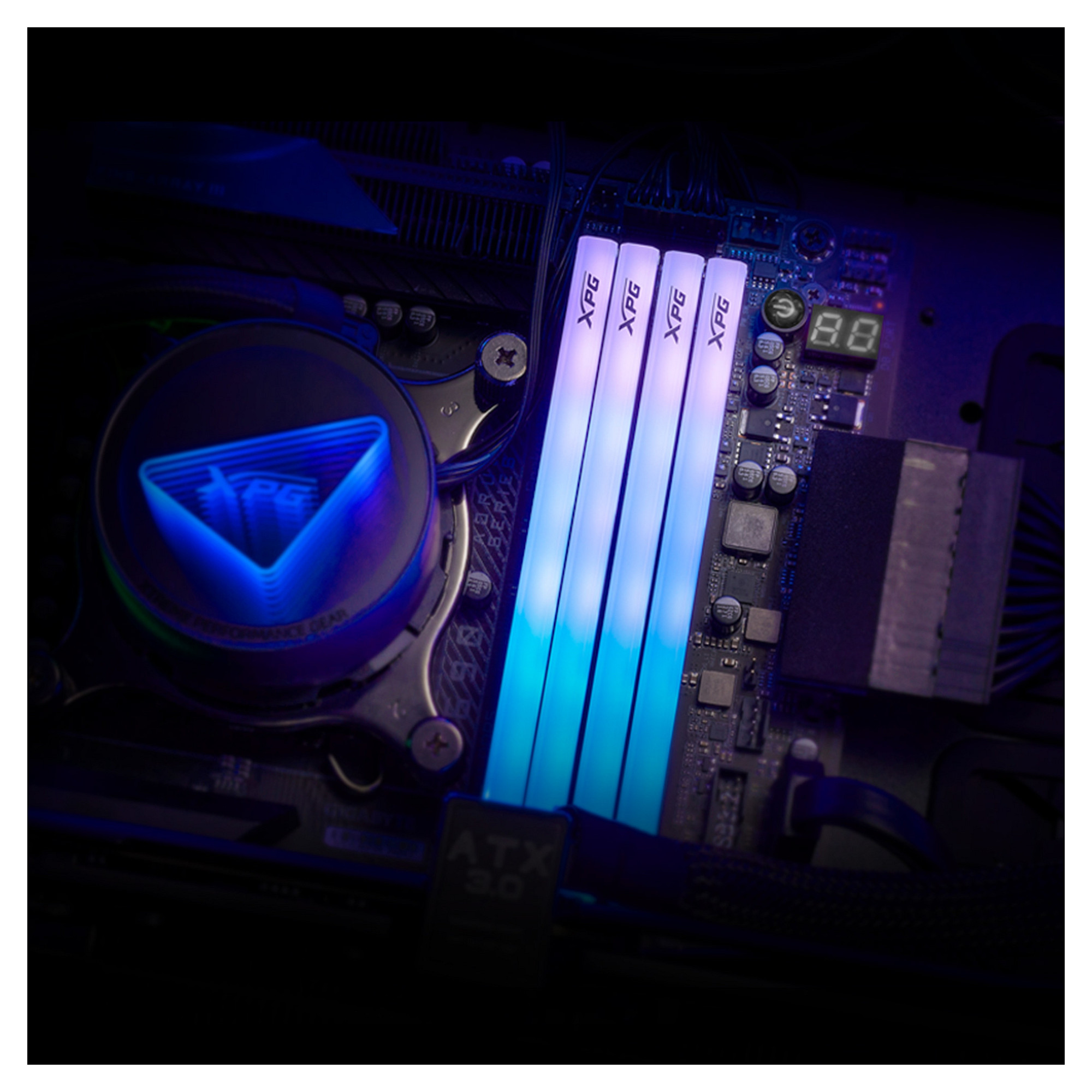 RAM Memorie DDR5 / 64GB ADATA DIMM 6000MHz / CL30 / Dual-Kit / Lancer Blade RGB / Intel XMP / AMD EXPO - Bardhë - Figura 5