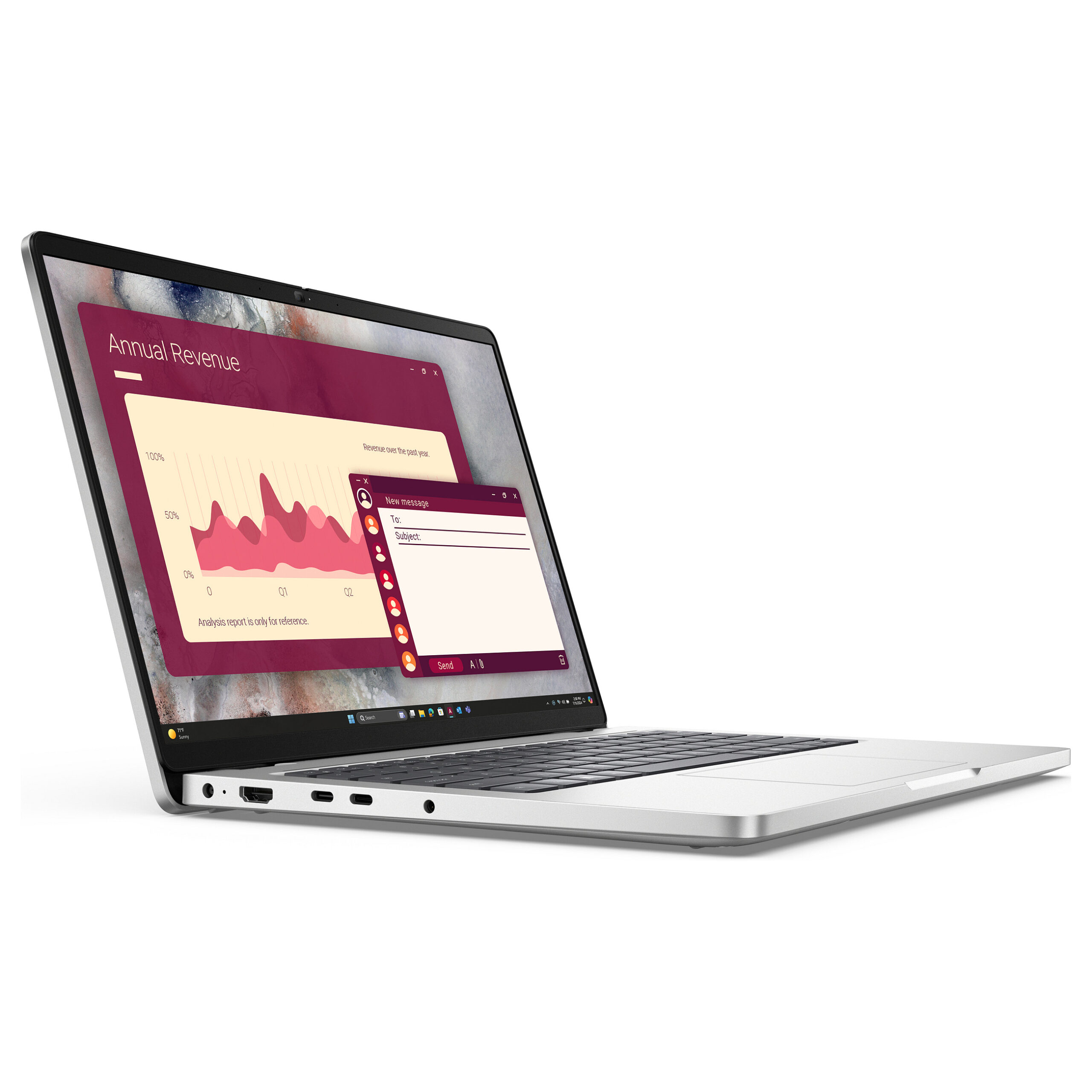 Laptop Dell Pro 14 PC14250 / Ultra 7 255U / 16GB DDR5 / 512GB / 14" Full HD+ IPS 60Hz / Intel Graphics / DE - Platinum - Figura 2