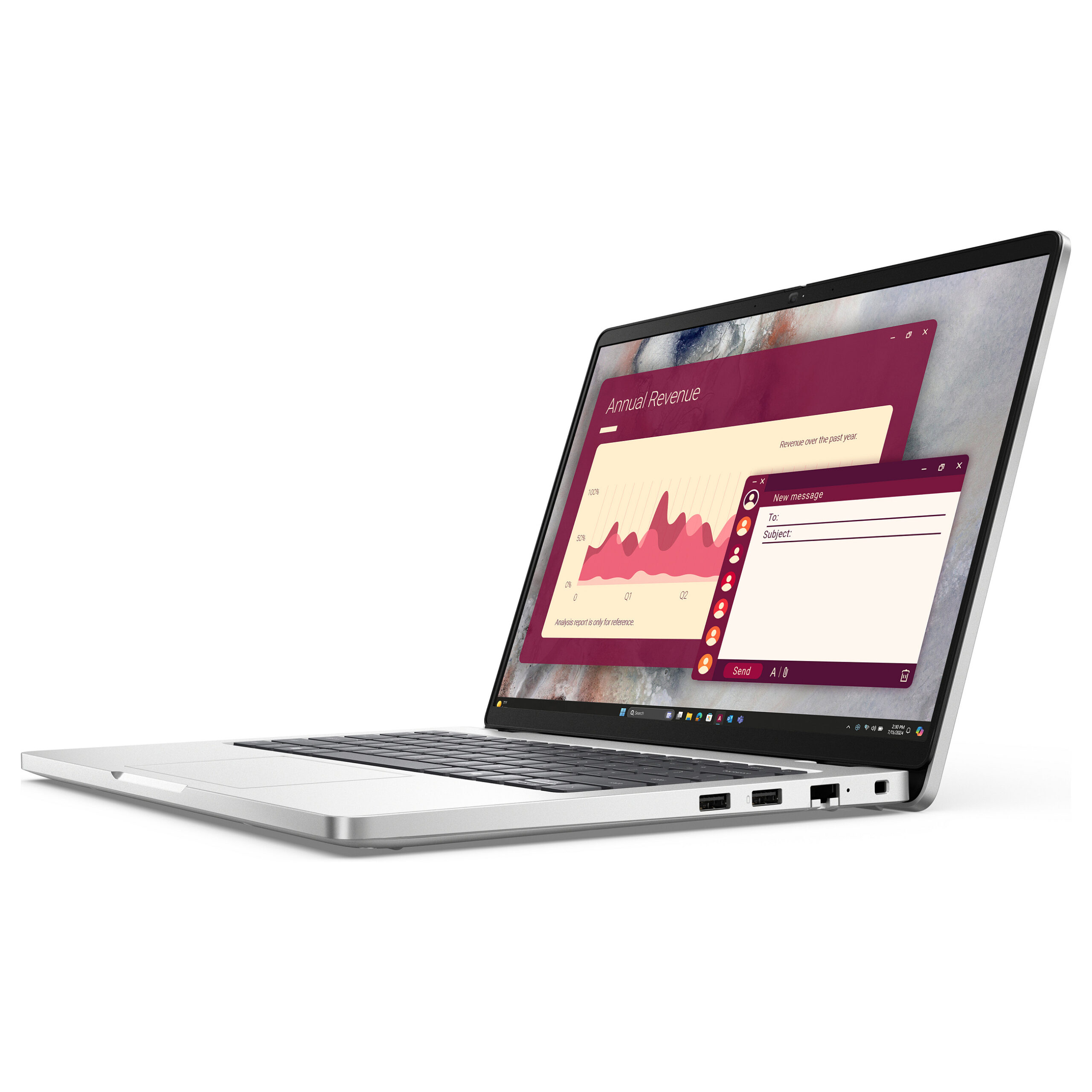 Laptop Dell Pro 14 PC14250 / Ultra 7 255U / 16GB DDR5 / 512GB / 14" Full HD+ IPS 60Hz / Intel Graphics / DE - Platinum - Figura 3