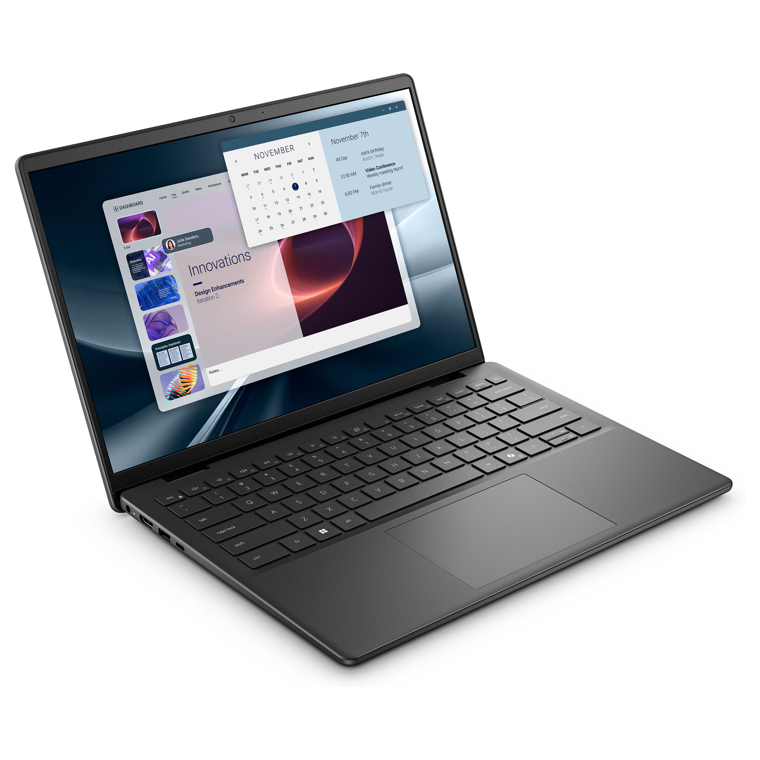 Laptop Dell Pro 14 Essential PV14255 / RYZ5-220 / 16GB DDR5 / 512GB / 14" Full HD+ IPS WVA AG 60Hz / AMD Radeon 740M / DE - Zezë - Figura 2