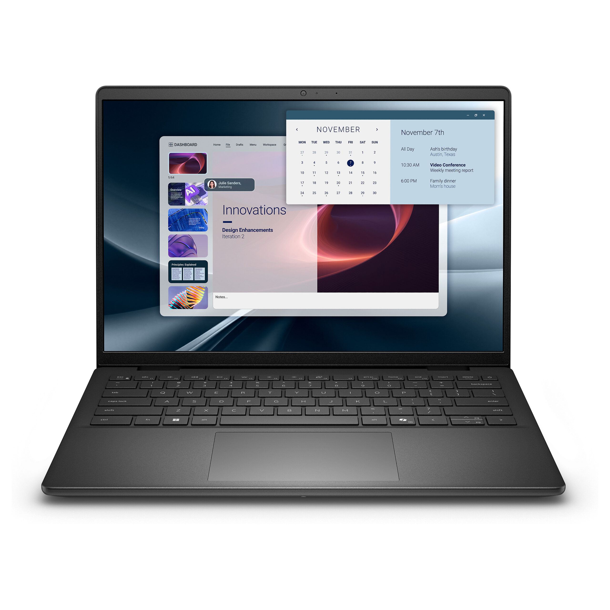 Laptop Dell Pro 14 Essential PV14255 / RYZ7-250 / 16GB DDR5 / 512GB / 14" Full HD+ IPS WVA AG 60Hz / AMD Radeon 780M / DE - Zezë