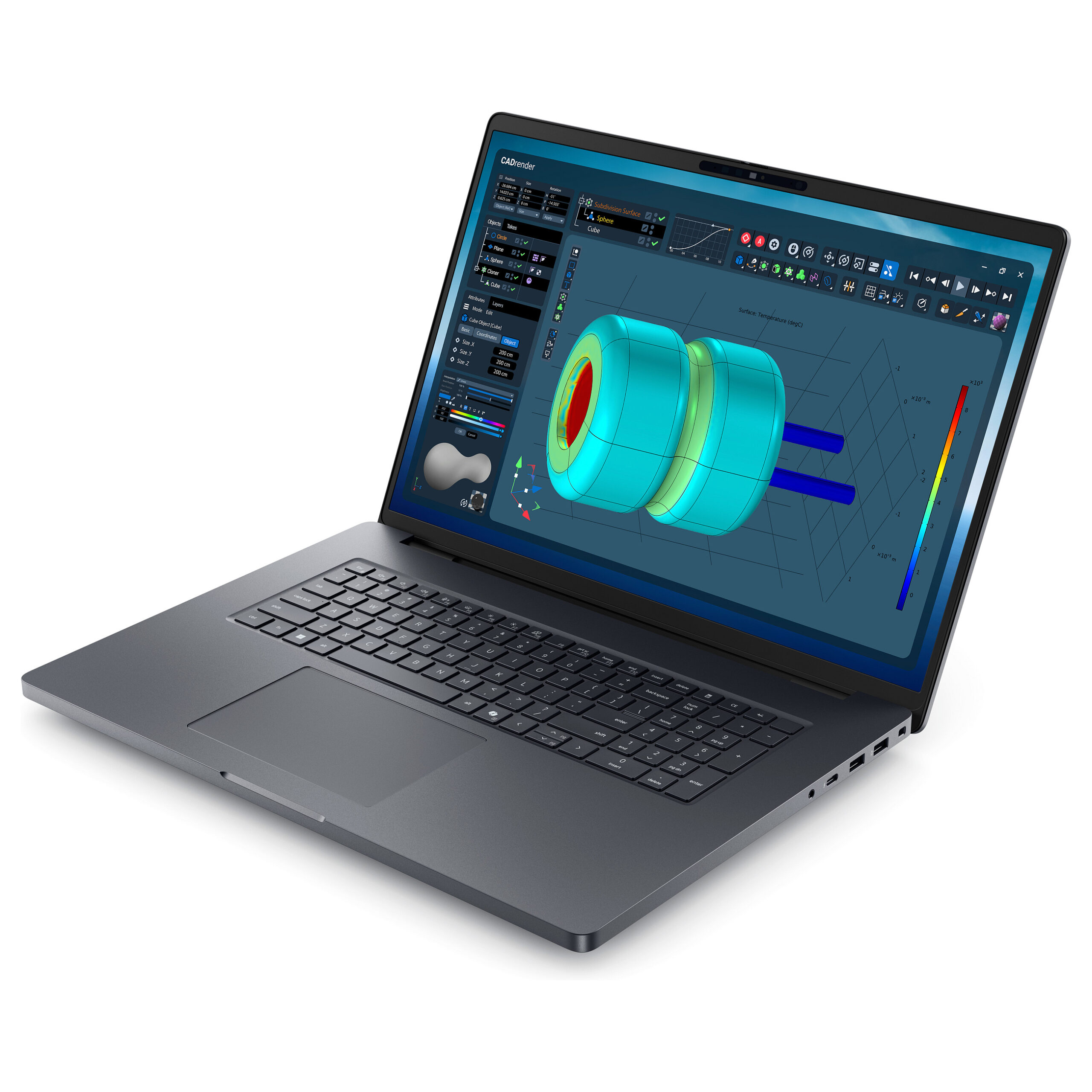 Laptop Dell Pro Max 18 Plus / Ultra 7 265HX / 32GB DDR5 / 1TB / 18" Quad HD+ WVA 120Hz / RTX PRO 3000 Blackwell 12GB / DE - Zezë - Figura 2