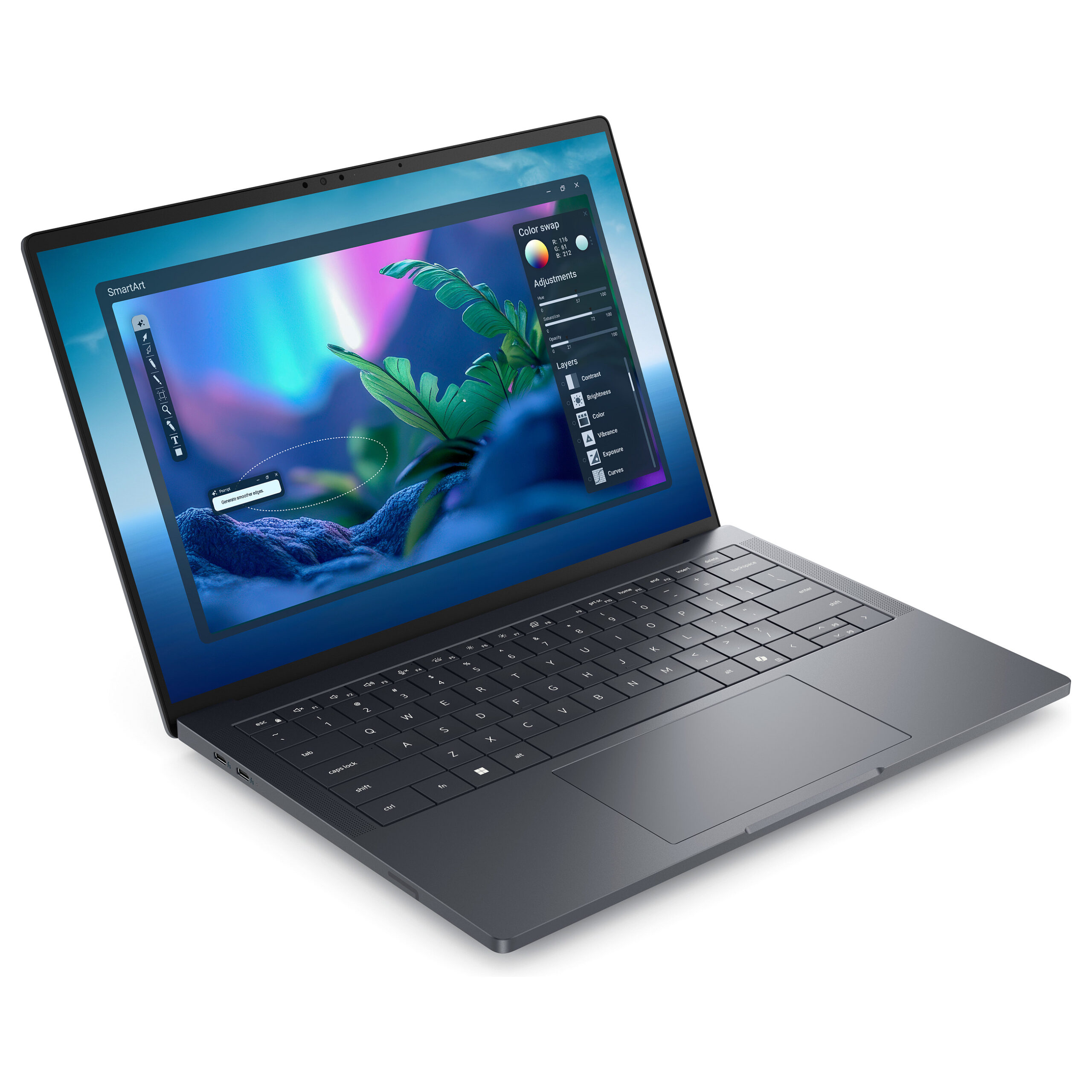 Laptop Dell Pro Max 14 Premium / Ultra 7 265H / 32GB LPDDR5x / 1TB / 14" Full HD+ WVA / RTX PRO 2000 Blackwell 8GB / DE - Zezë - Figura 2