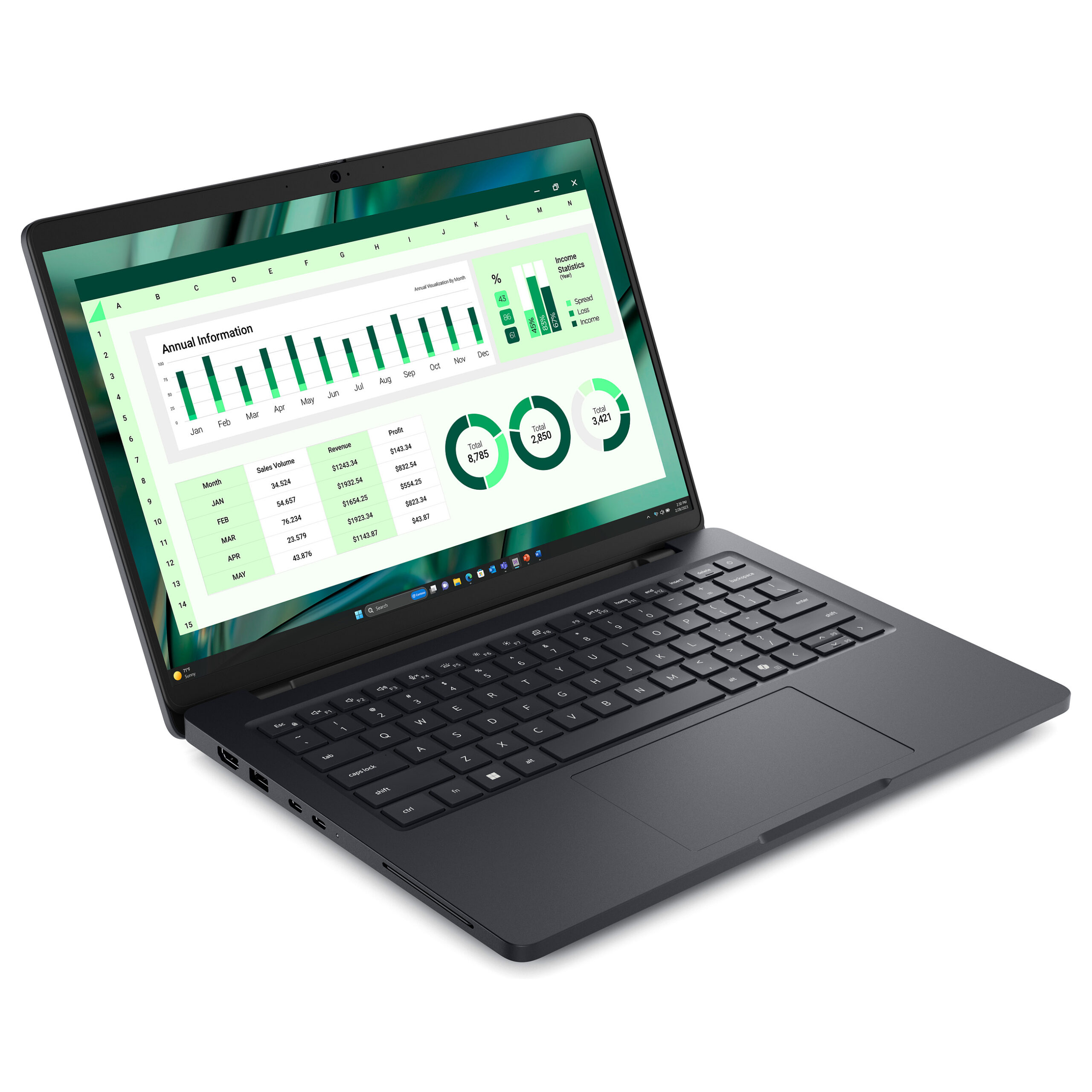 Laptop Dell Pro Max 14 MC14250 / Ultra 7 265H / 16GB LPDDR5x / 512GB / 14" Full HD+ WVA / RTX PRO 500 Blackwell 6GB / DE - Zezë - Figura 2