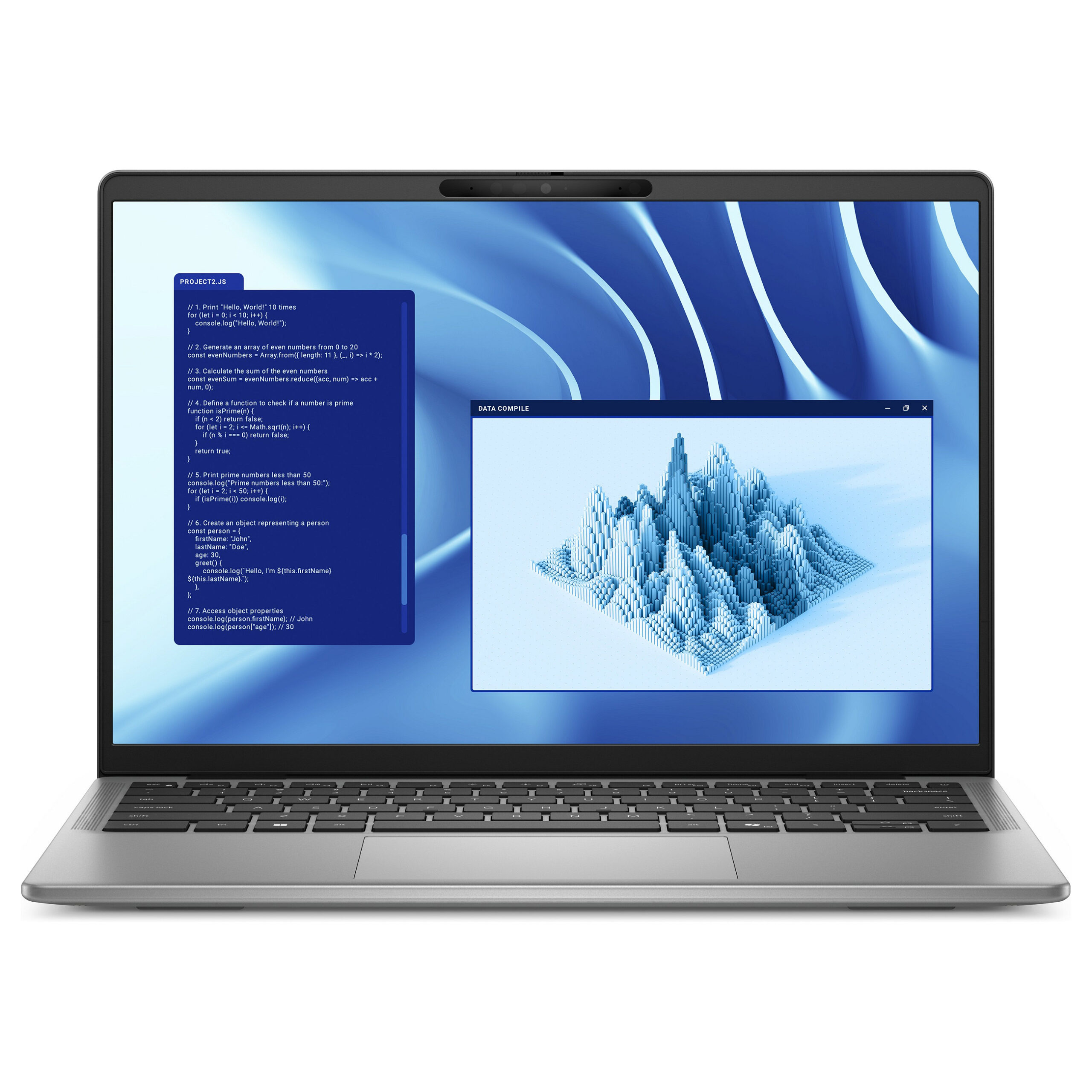 Laptop Dell Latitude 7455 / X1P-64-100 / 16GB LPDDR5x / 512GB / 14" Quad HD+ IPS Touch / Qualcomm Adreno GPU / DE - Gri - Figura 2