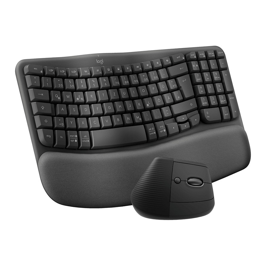 Combo (Tastierë&Maus) Logitech Wave Keys+Lift Wireless / QWERTZ - Grafit - Figura 5