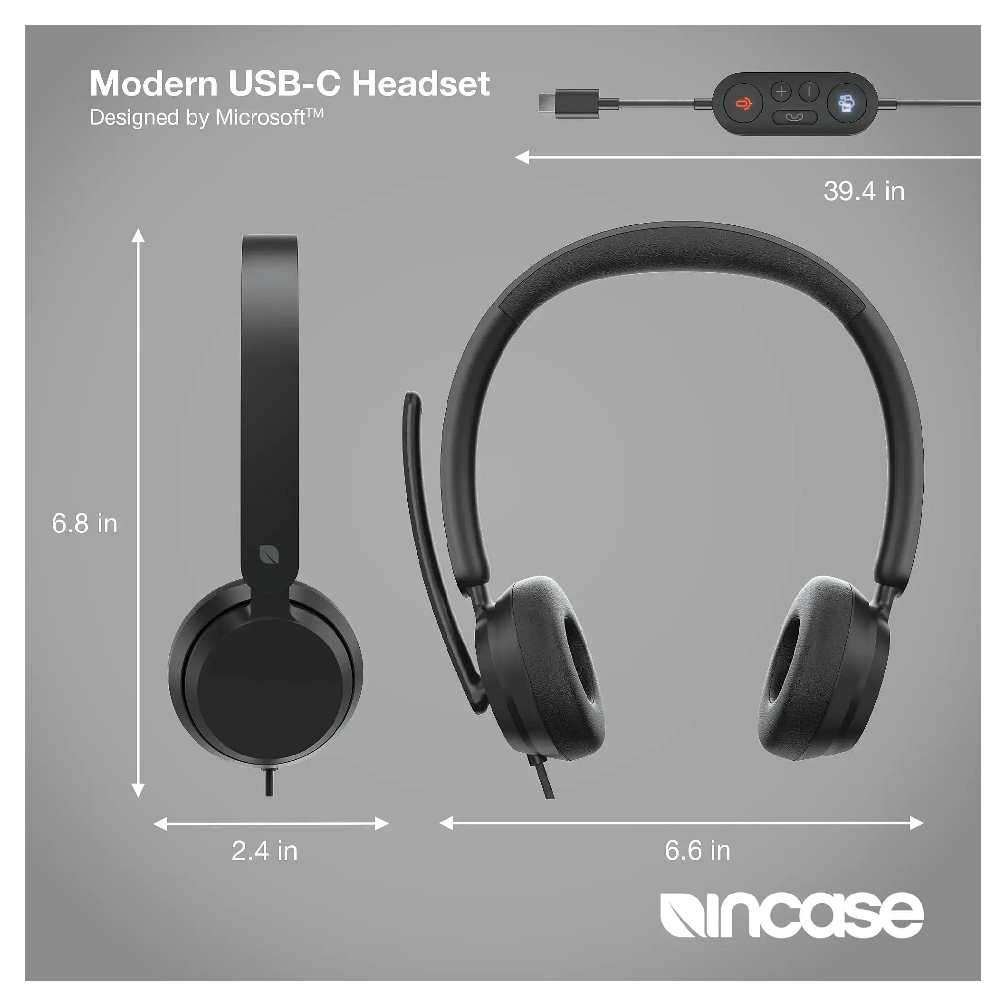 Kufje me kabllo Incase Microsoft Modern USB-C - Zezë - Figura 4