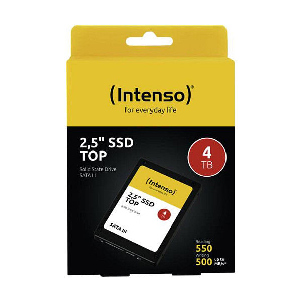 SSD të Brendshëm Intenso Top / 4 TB / 2.5″ / SATA 6 Gb/s - Zezë - Figura 2