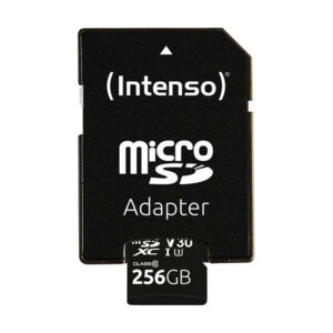 Kartë Memorie SD Intenso Professional microSDXC UHS-I 256GB U3 Class 10 - Zezë