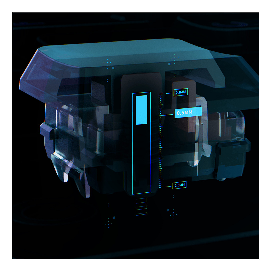 Tastierë Gaming Logitech G515 RAPID TKL / Wired / QWERTY / US Language - Zezë - Figura 3