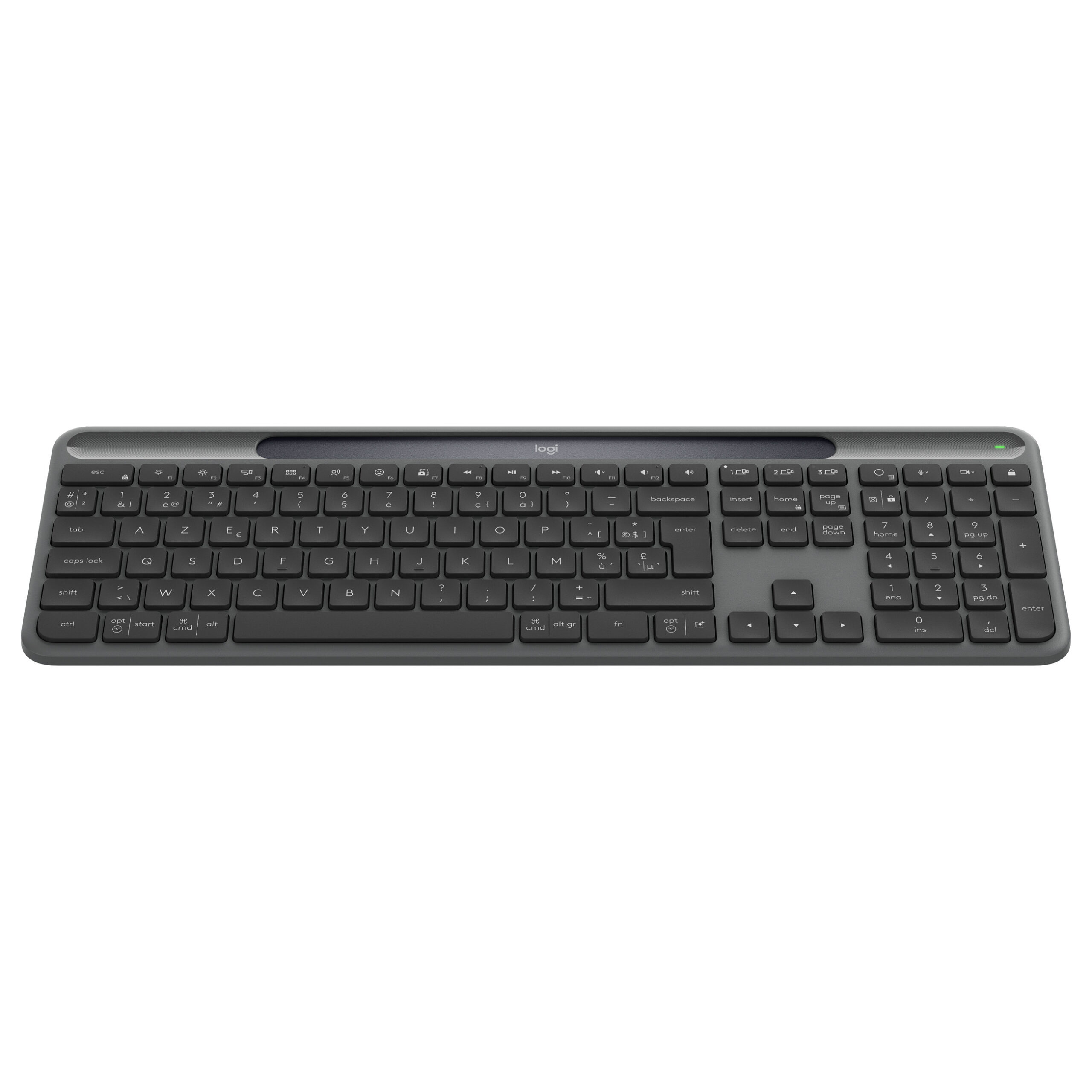 Tastierë pa kabllo Logitech Slim Solar+ / AZERTY - Grafit - Figura 4