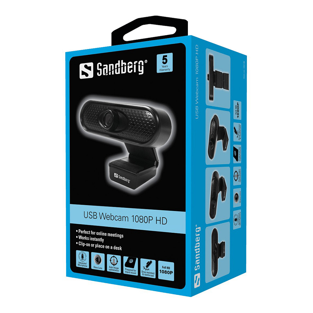 Webcam Sandberg USB / Full HD 1080p – Zezë - Figura 5