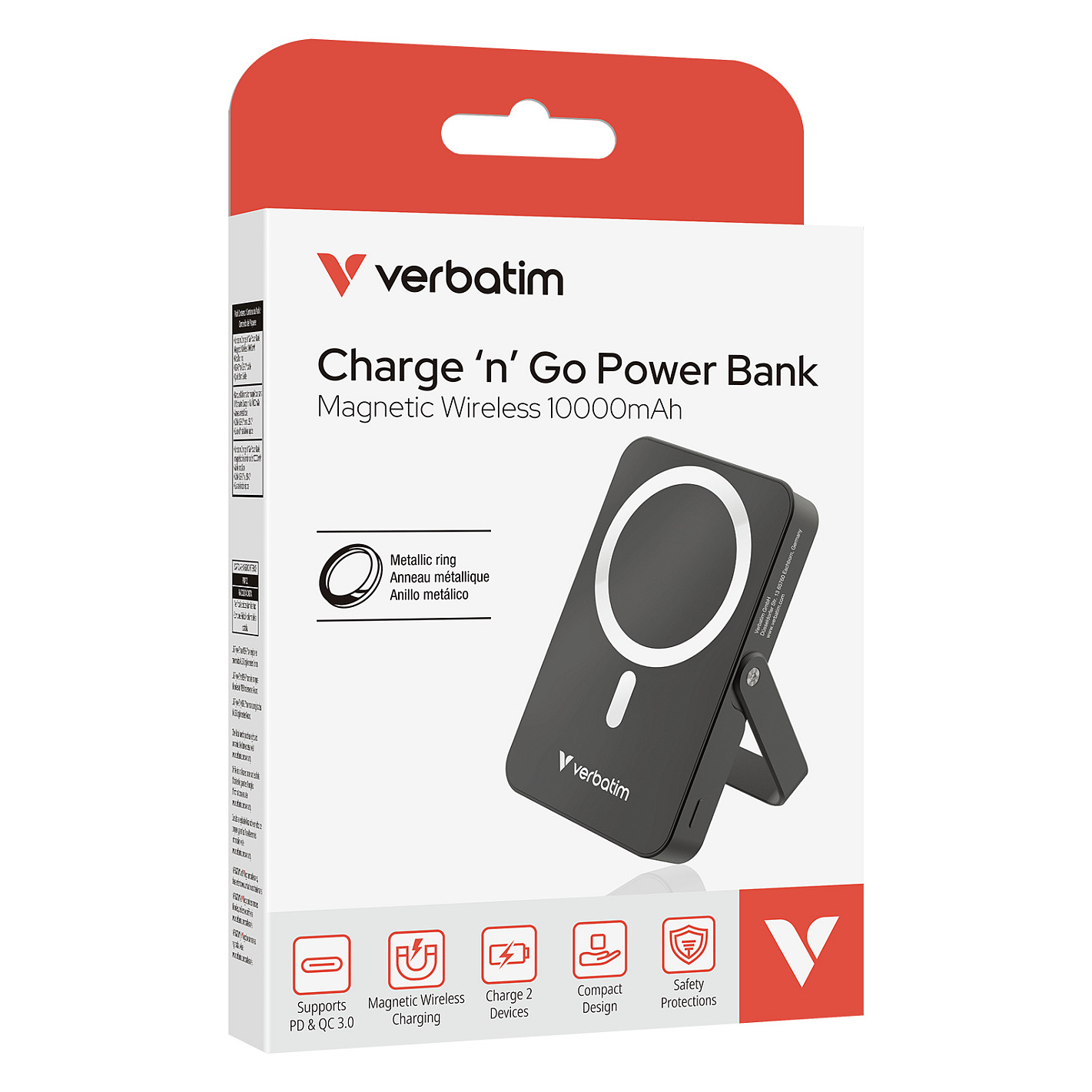 Powerbank Verbatim Wireless Magnetic / 10000mAh / With Stand - Zezë - Figura 3