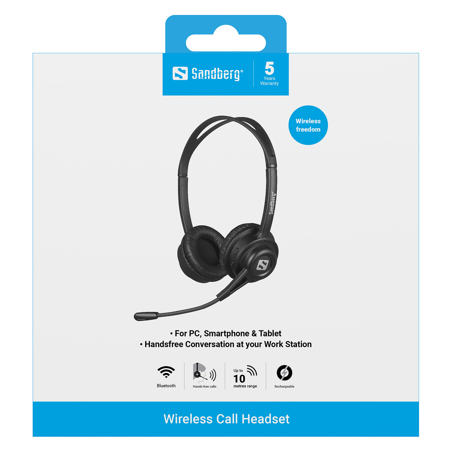 Kufje pa kabllo Sandberg Call 126-43 - Zezë - Figura 5