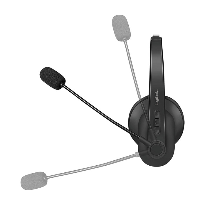 Kufje pa kabllo LogiLink Bluetooth Mono Headset me charging stand - Zezë - Figura 3