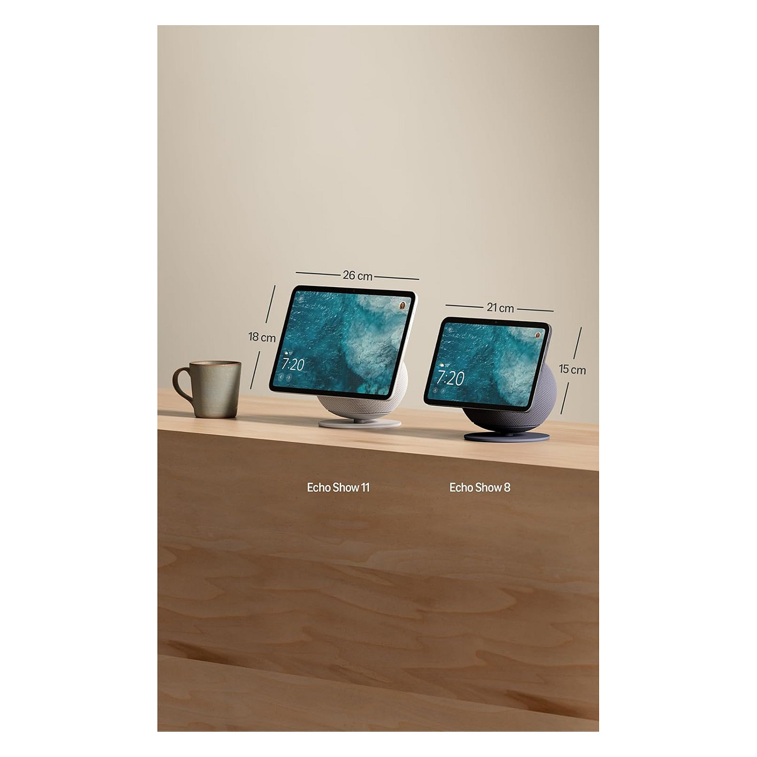 Smart Monitor Amazon Echo Show 8 / 8.7" - Bardhë - Figura 2