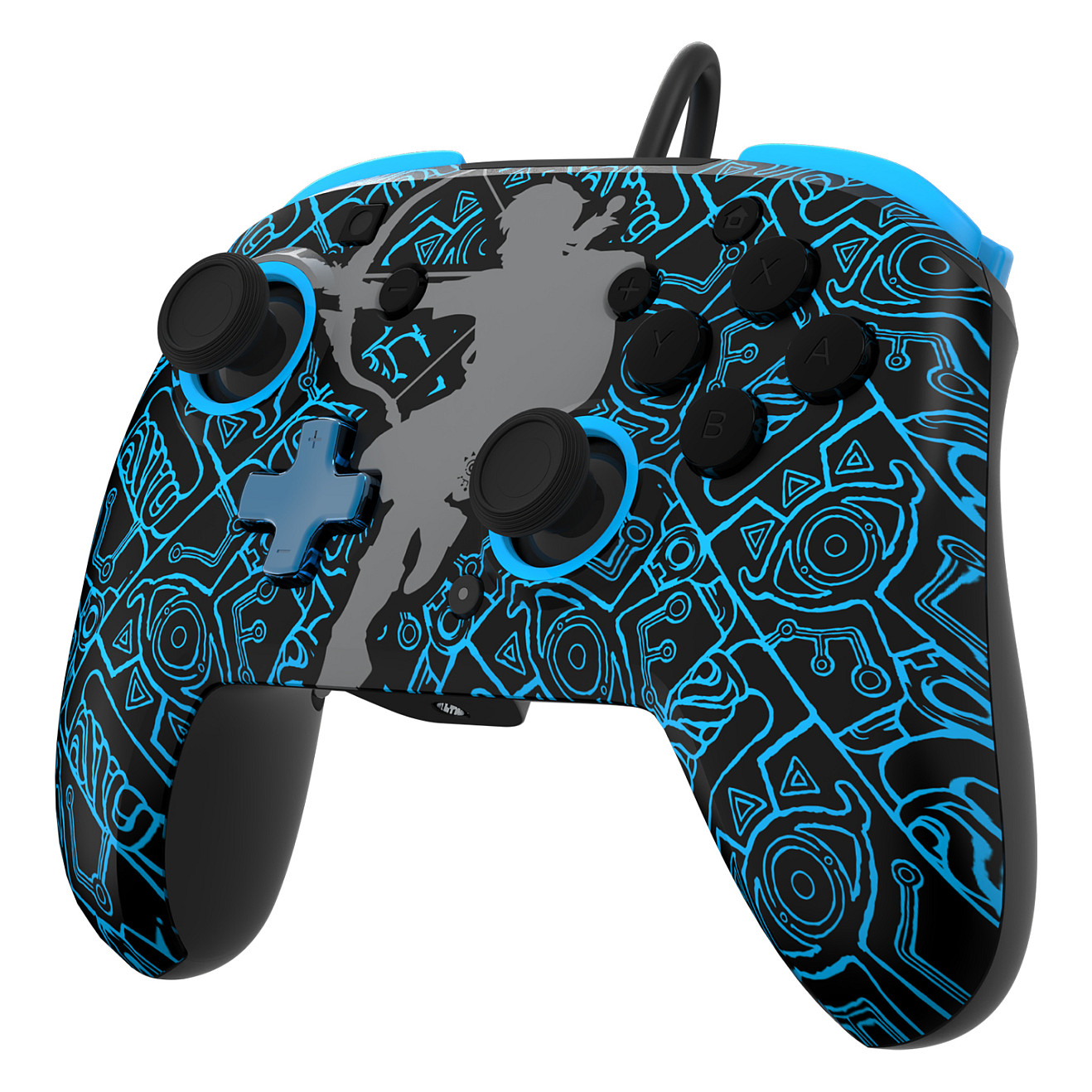 Kontroller Nintendo PDP Rematch GLOW Sheikah Shoot Switch - Blu - Figura 4