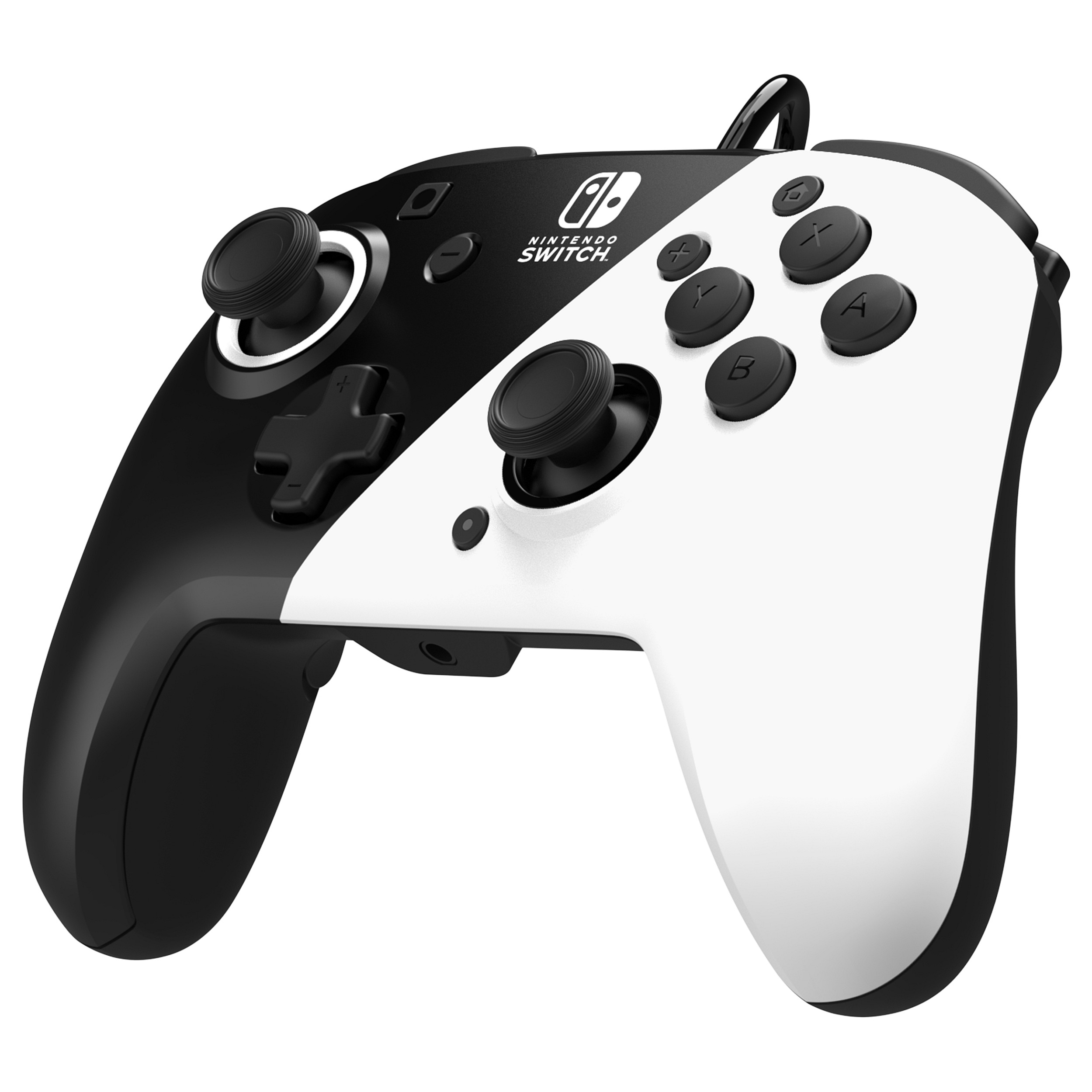 Kontroller Nintendo PDP Faceoff Deluxe+Audio Switch - Zezë / Bardhë - Figura 2