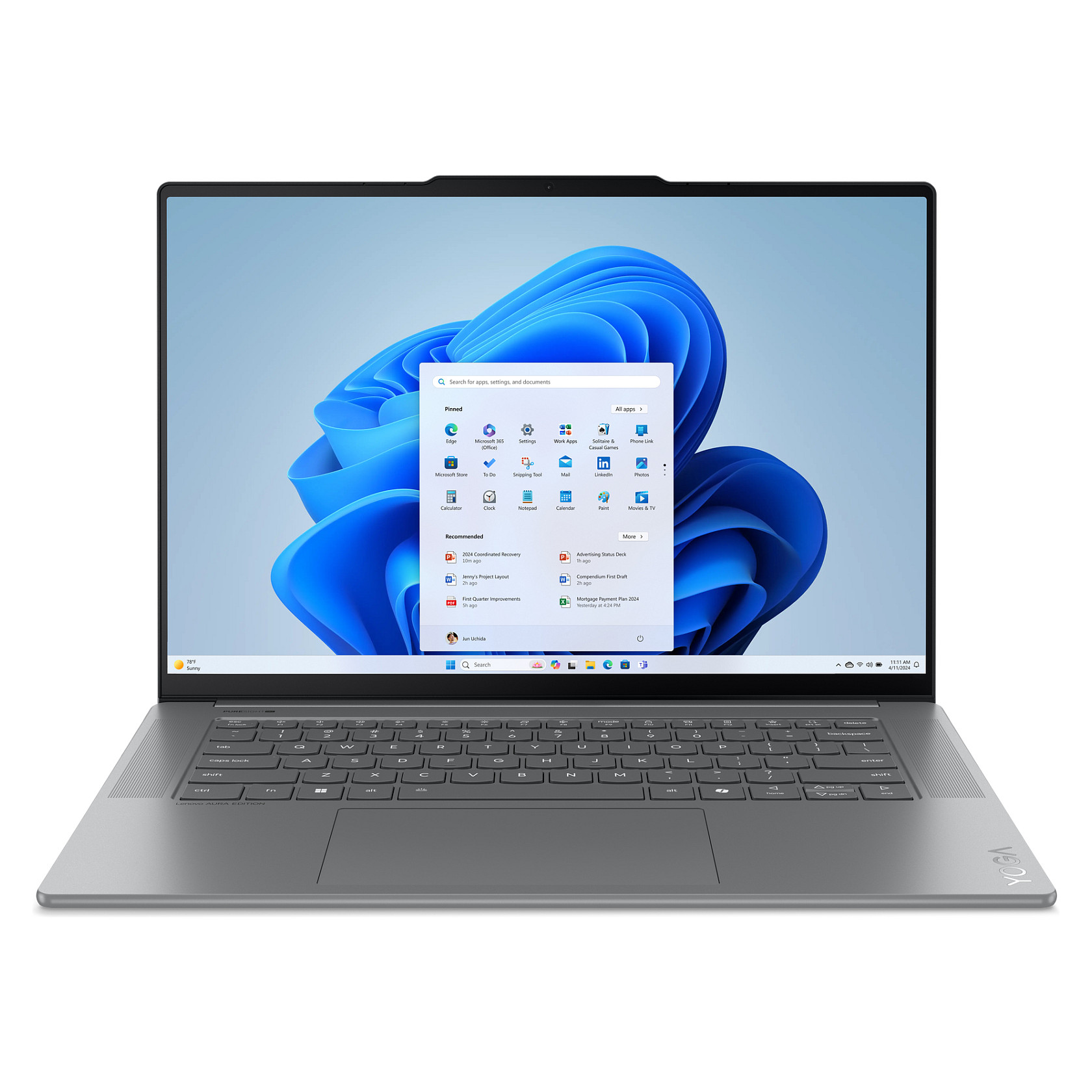 Laptop Lenovo Yoga Slim 7 / Ultra 7 256V / 16GB LPDDR5x / 1TB / 15.3" 2.8K OLED 120Hz / Intel Arc Graphics 140V / DE - Gri